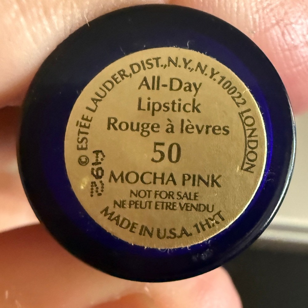 Estee Lauder All-Day Lipstick 50 Mocha Pink Blue Made in USA